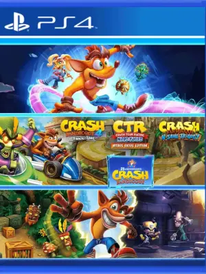 Portada de Crash Bandicoot - Lote Crashiversary para PS4