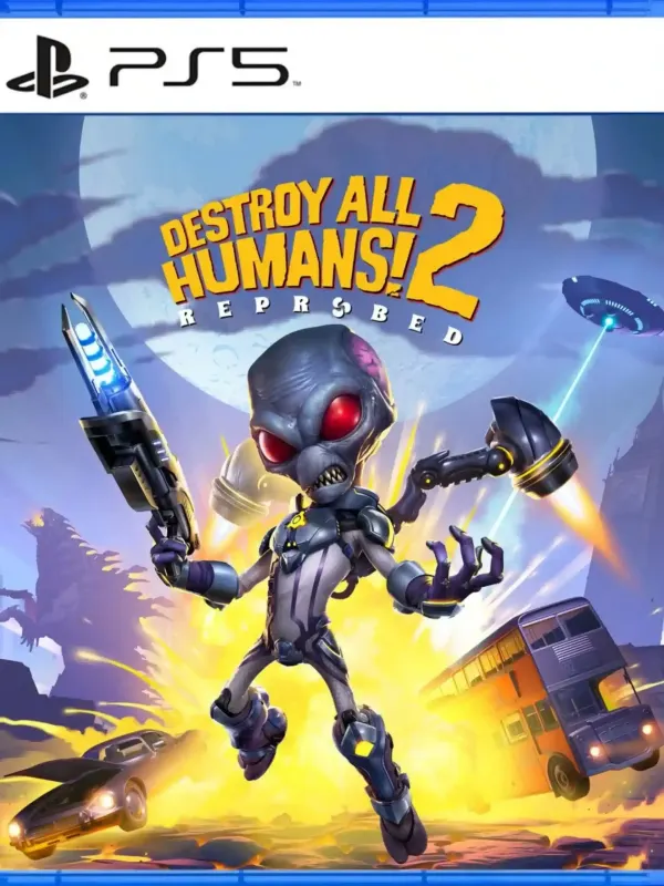 Portada de Destroy All Humans! 2 para PS5