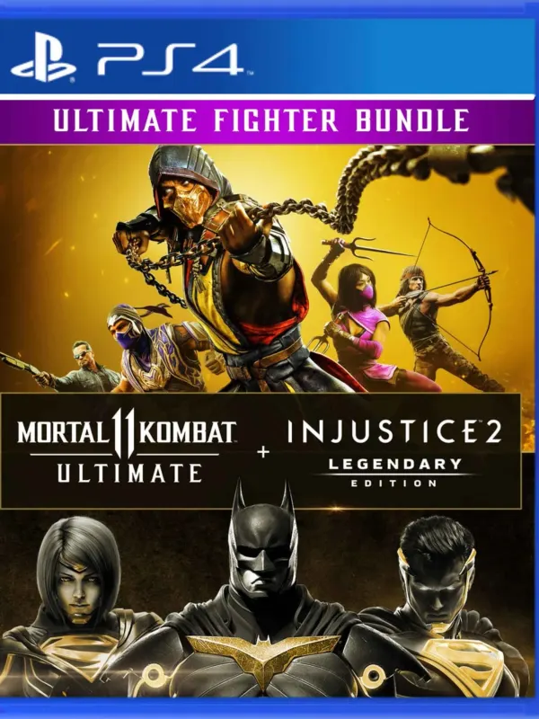 Portada de Lote Mortal Kombat 11 Ultimate + Injustice 2 Leg. Edition para PS4